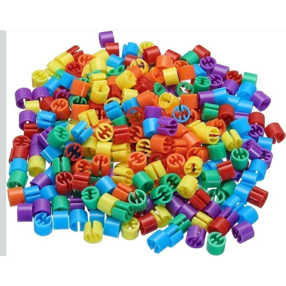 Clothes Hanger Markers 300 pcs, Blank Tags Fit 3.5mm Rod for Garment Color Codin
